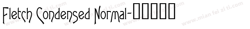 Fletch Condensed Normal字体转换
